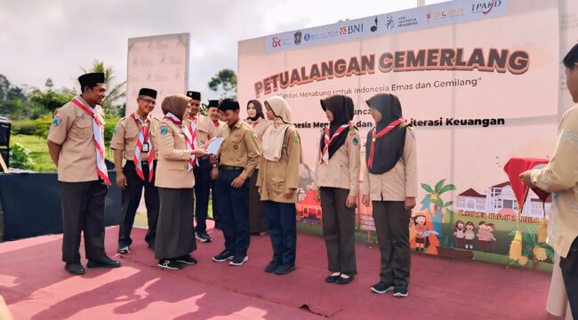 Kegiatan Hari Menabung 2025 di Bumi Perkemahan Glagaharum, Kandangtepus, Senduro, Lumajang. (Foto: Asmadi)
