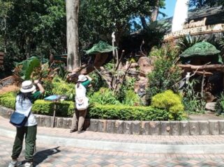 Sejumlah peserta IAPVC 2025 membidik momen satwa di kawasan Taman Safari Prigen, Pasuruan.