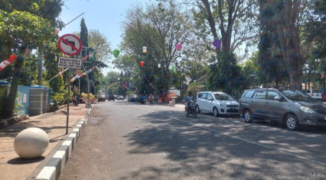 BARU: Jalan Suroyo akan menjadi lokasi Pasar Minggu di Kota Probolinggo per 10 Agustus 2025. (foto: Hafiz Rozani).