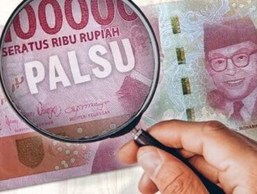 Ilustrasi uang palsu alias upal.