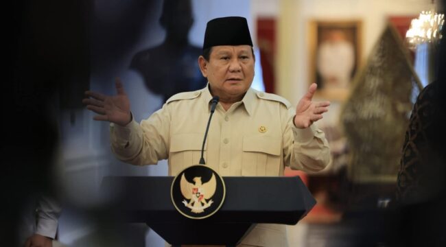 Presiden RI, Prabowo Subianto. (Foto: Kemensekneg RI).
