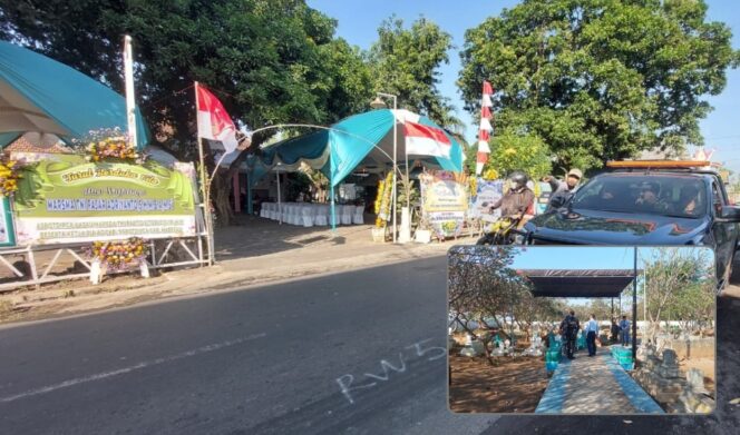 
					Situasi persiapan pemakaman Marsda Anumerta Fajar Adriyanto.