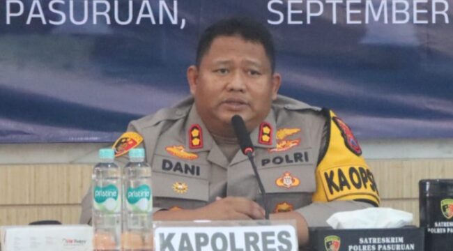 Kapolres Pasuruan, AKBP Jazuli Dani Iriawan.