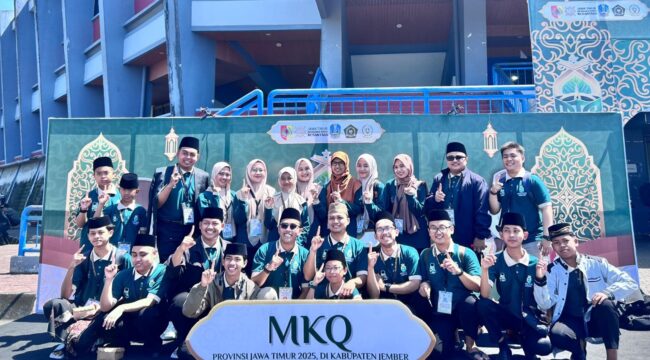 SIAP: Para peserta atau kafilah dari Kabupaten Jember yang akan berlaga di ajang Musabaqah Tilawatil Qur’an (MTQ) XXXI tingkat Provinsi Jawa Timur 2025. (Foto: Istimewa).