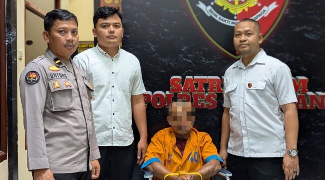 DP, (30), residivis, warga Desa Gedangemas, Kecamatan Randuagung, Kabupaten Lumajang ditangkap kembali. (Foto: Asmadi)
