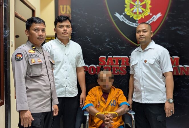 
					DP, (30), residivis, warga Desa Gedangemas, Kecamatan Randuagung, Kabupaten Lumajang ditangkap kembali. (Foto: Asmadi)
