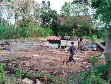 LAHAN: Lahan yang disiapkan sebagai lokasi pembangunan rumah dinas pimpinan DPRD Kabupaten Pasuruan. (foto: Moh. Rois)