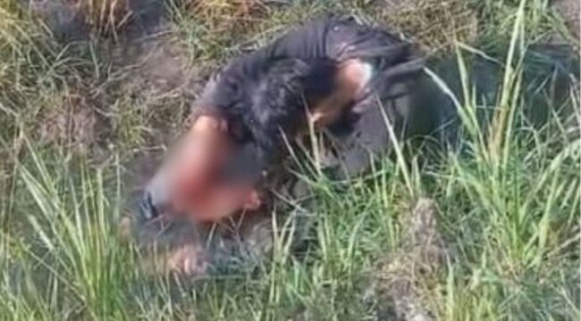 Tangkapan layar video pelaku saat diamankan 
