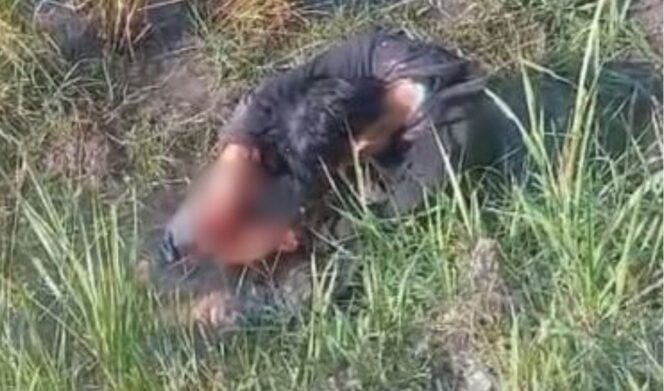
					Tangkapan layar video pelaku saat diamankan 