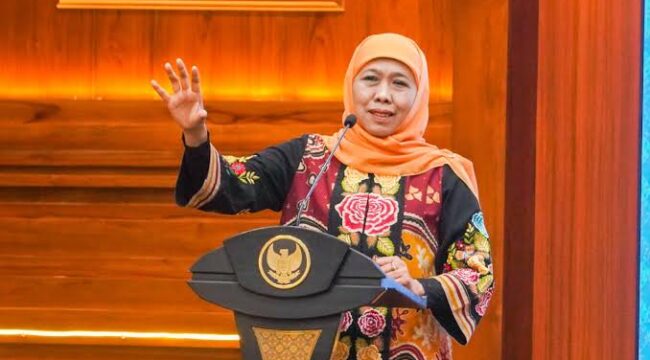 Gubernur Jatim, Khofifah Indar Parawansa.